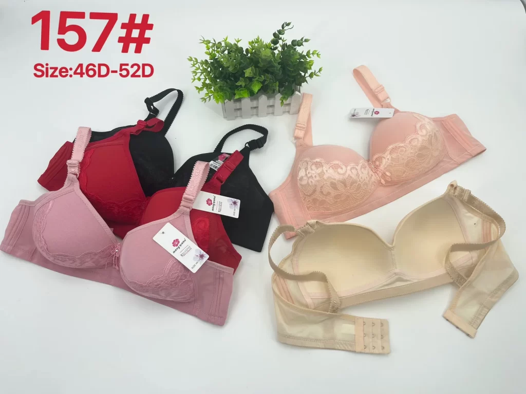 Wholesale Plus Size Lace Trim Bra D Cup (157) - China lingerie manufacturer & supplier