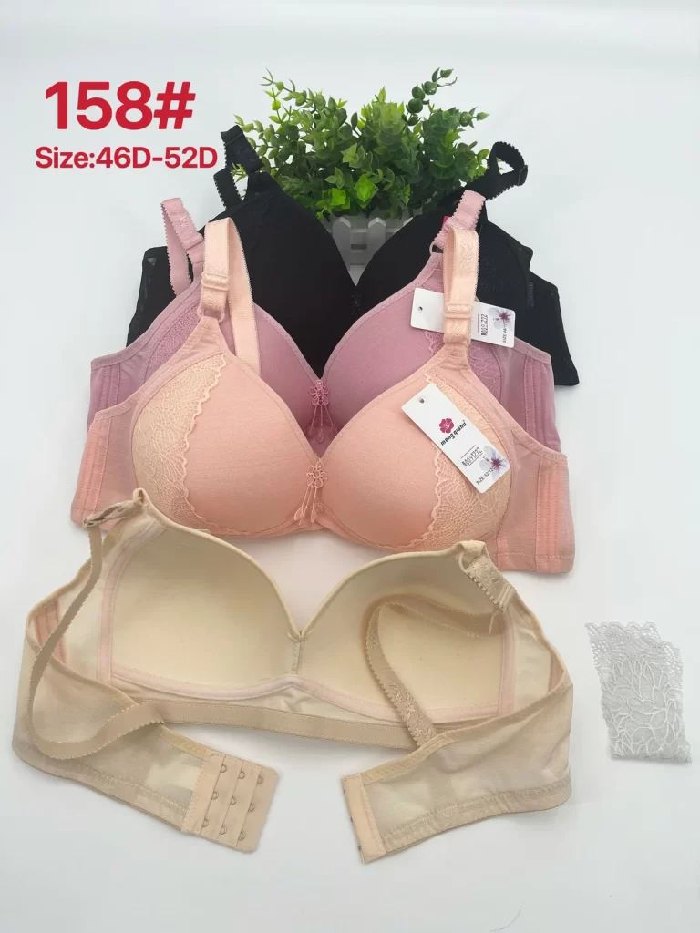 Wholesale Plus Size Lace Trim Bra D Cup (158) - China lingerie manufacturer & supplier