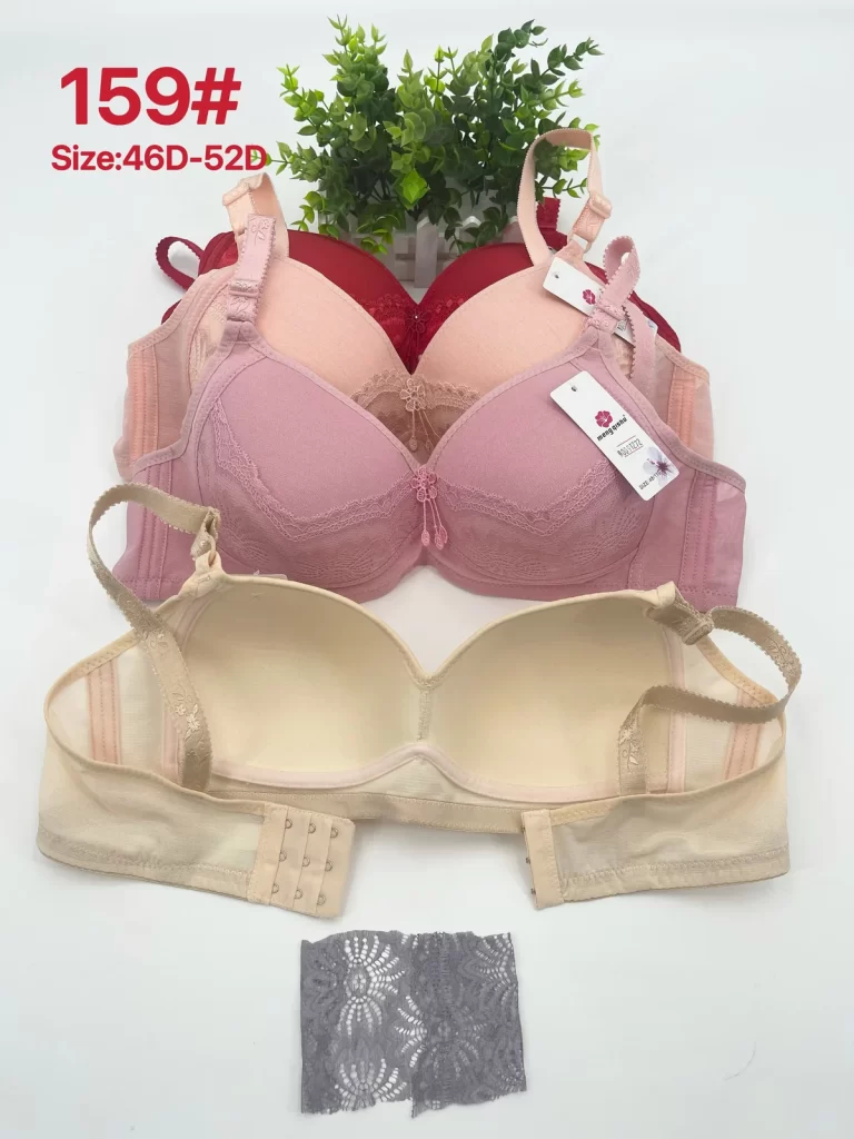 Wholesale Plus Size Lace Trim Bra D Cup (159) - China lingerie manufacturer & supplier