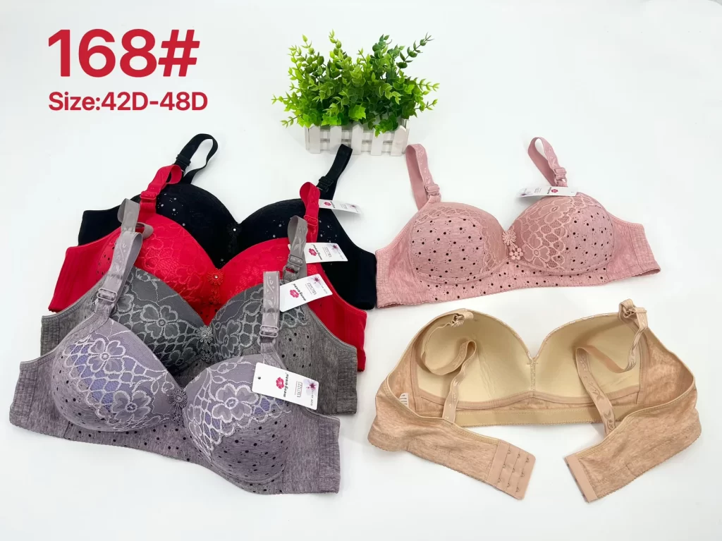 Wholesale Plus Size Lace Trim Bra D Cup (168) - China lingerie manufacturer & supplier