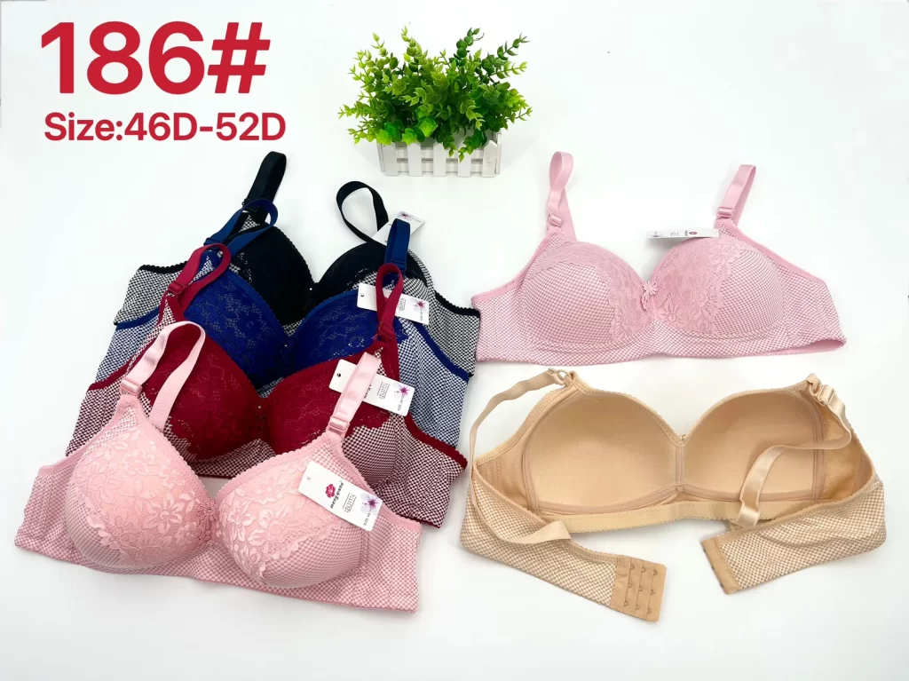 Wholesale Plus Size Lace Trim Bra D Cup (186) - China lingerie manufacturer & supplier