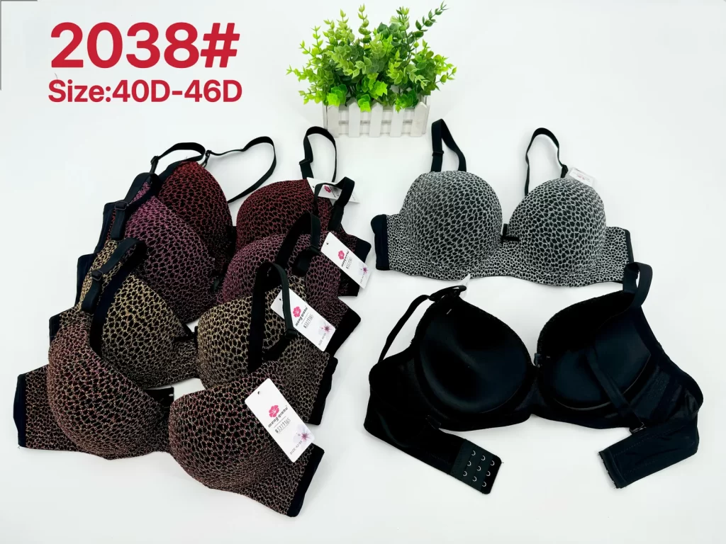 Wholesale Plus Size Leopard Bra D Cup (2038) - China lingerie manufacturer & supplier