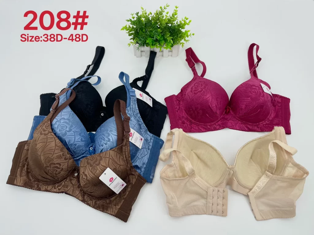 Wholesale Plus Size Jacquard Bra D Cup (208) - China lingerie manufacturer & supplier