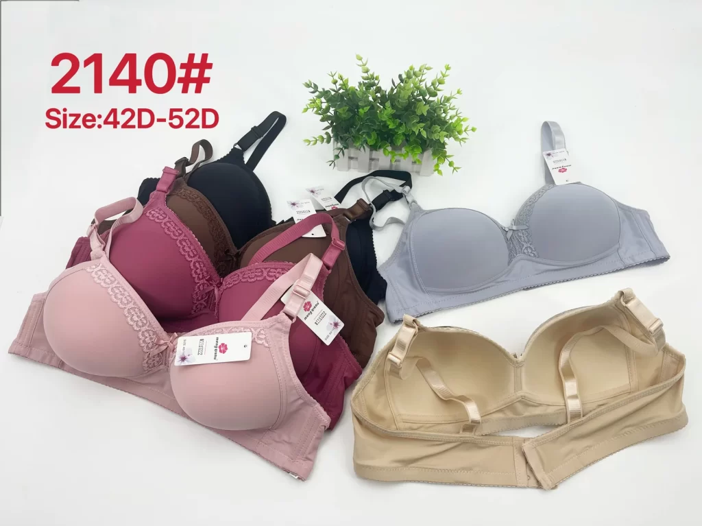 Wholesale Plus Size Lace Trim Bra D Cup (2140) - China lingerie manufacturer & supplier