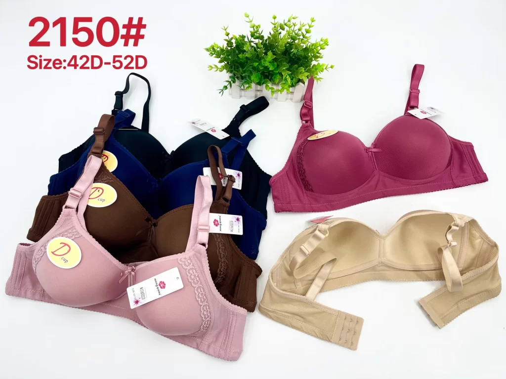 Wholesale Plus Size Lace Trim Bra D Cup (2150) - China lingerie manufacturer & supplier