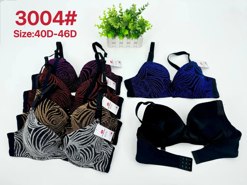 Wholesale Plus Size Jacquard Bra D Cup (3004) - China lingerie manufacturer & supplier
