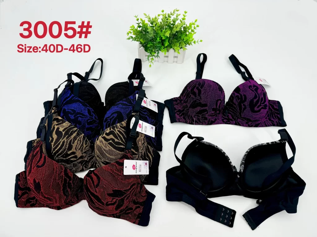 Wholesale Plus Size Jacquard Bra D Cup (3005) - China lingerie manufacturer & supplier