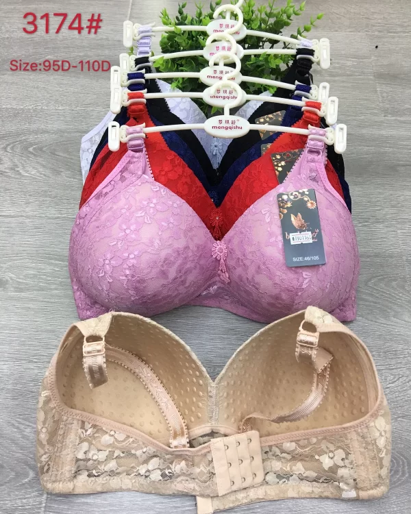 Wholesale Plus Size bra D cup model 3174 from factory 190 - China lingerie manufacturer & supplier