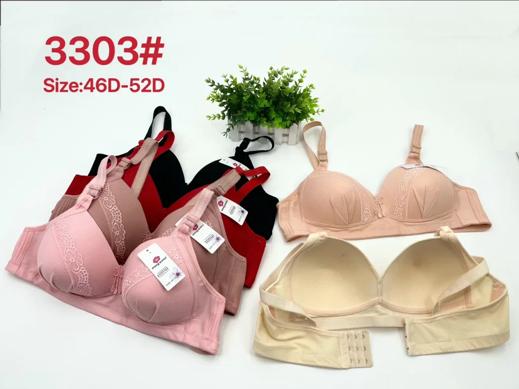 Wholesale Plus Size Lace Trim Bra D Cup (3303) - China lingerie manufacturer & supplier