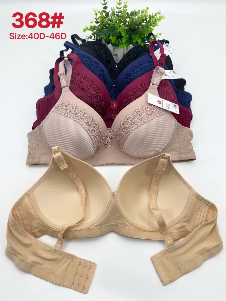 Wholesale Plus Size Lace Trim Bra D Cup (368) - China lingerie manufacturer & supplier