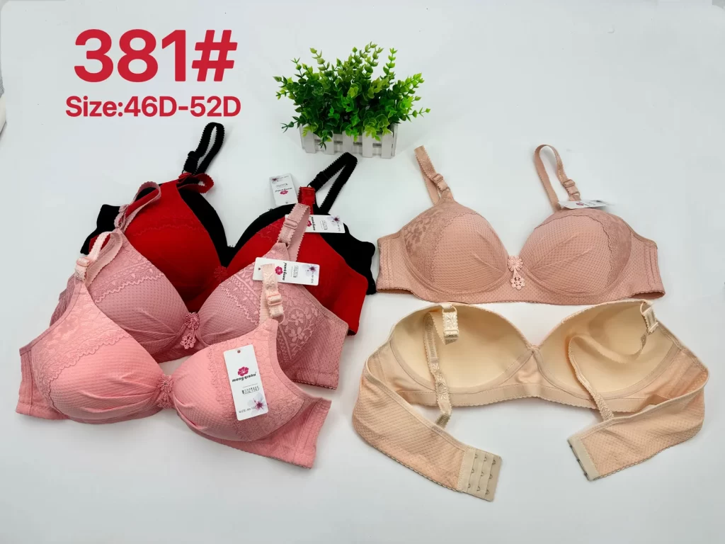 Wholesale Plus Size Lace Trim Bra D Cup (381) - China lingerie manufacturer & supplier
