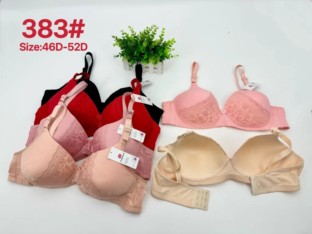 Wholesale Plus Size Lace Trim Bra D Cup (383) - China lingerie manufacturer & supplier