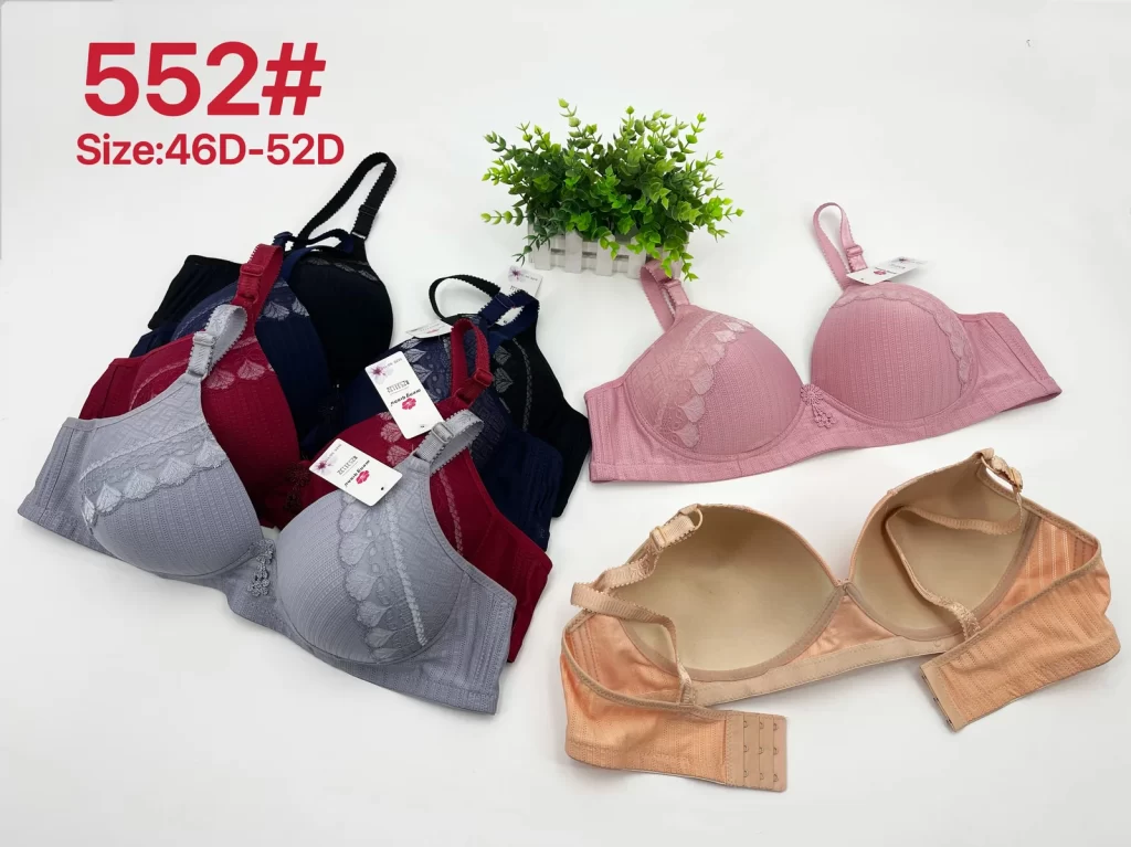 Wholesale Plus Size Lace Trim Bra D Cup (552) - China lingerie manufacturer & supplier