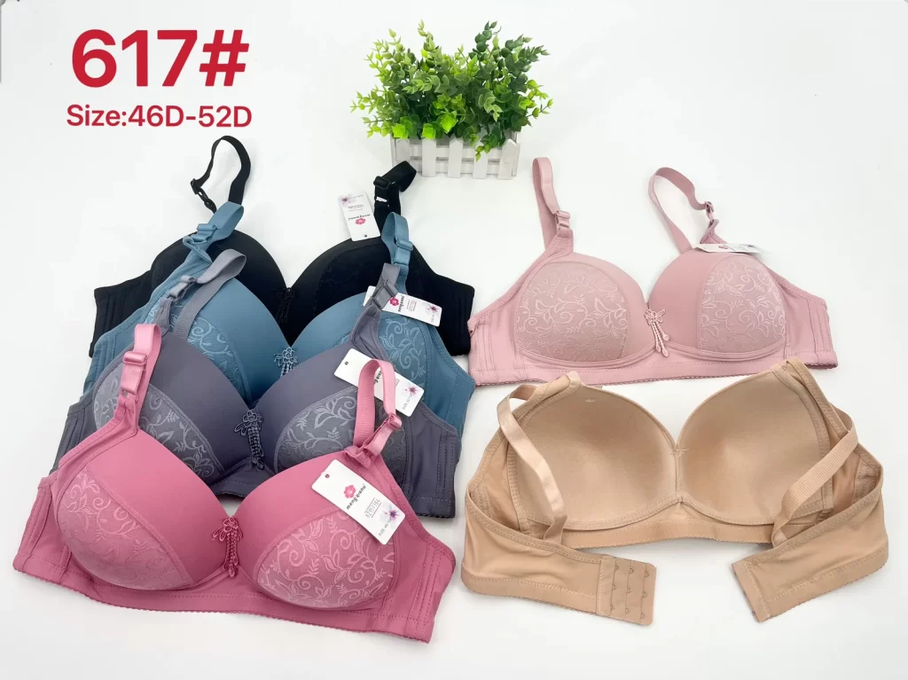 Wholesale Plus Size Lace Trim Bra D Cup (617) - China lingerie manufacturer & supplier