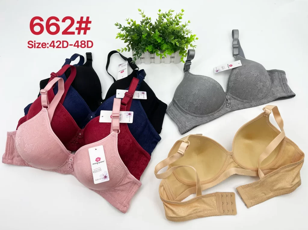 Wholesale Plus Size Lace Trim Bra D Cup (662) - China lingerie manufacturer & supplier