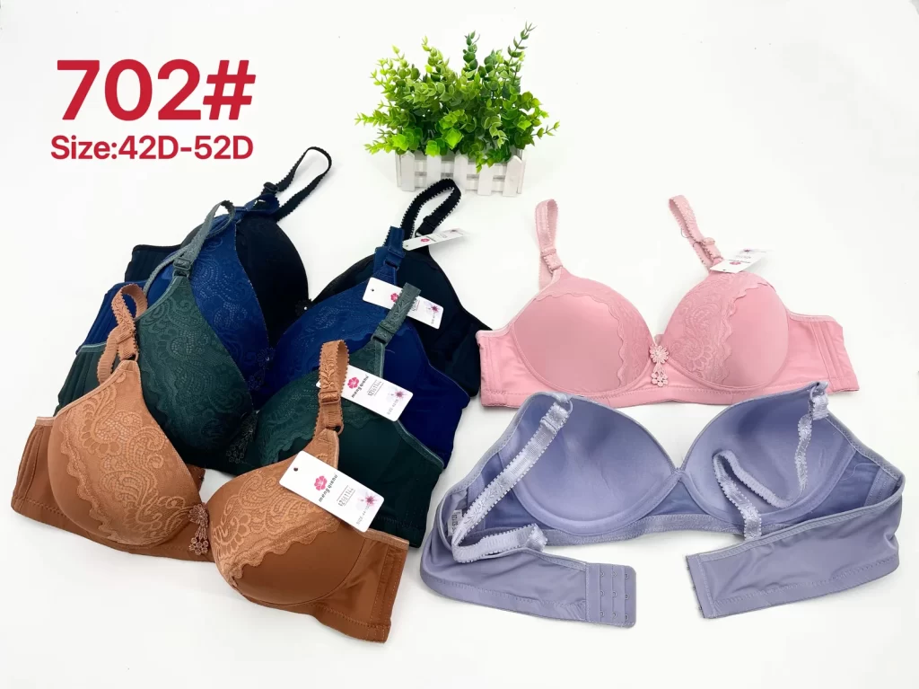 Wholesale Plus Size Lace Trim Bra D Cup (702) - China lingerie manufacturer & supplier