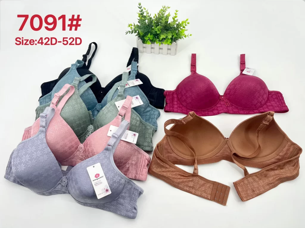 Wholesale Plus Size Jacquard Bra D Cup (7091) - China lingerie manufacturer & supplier