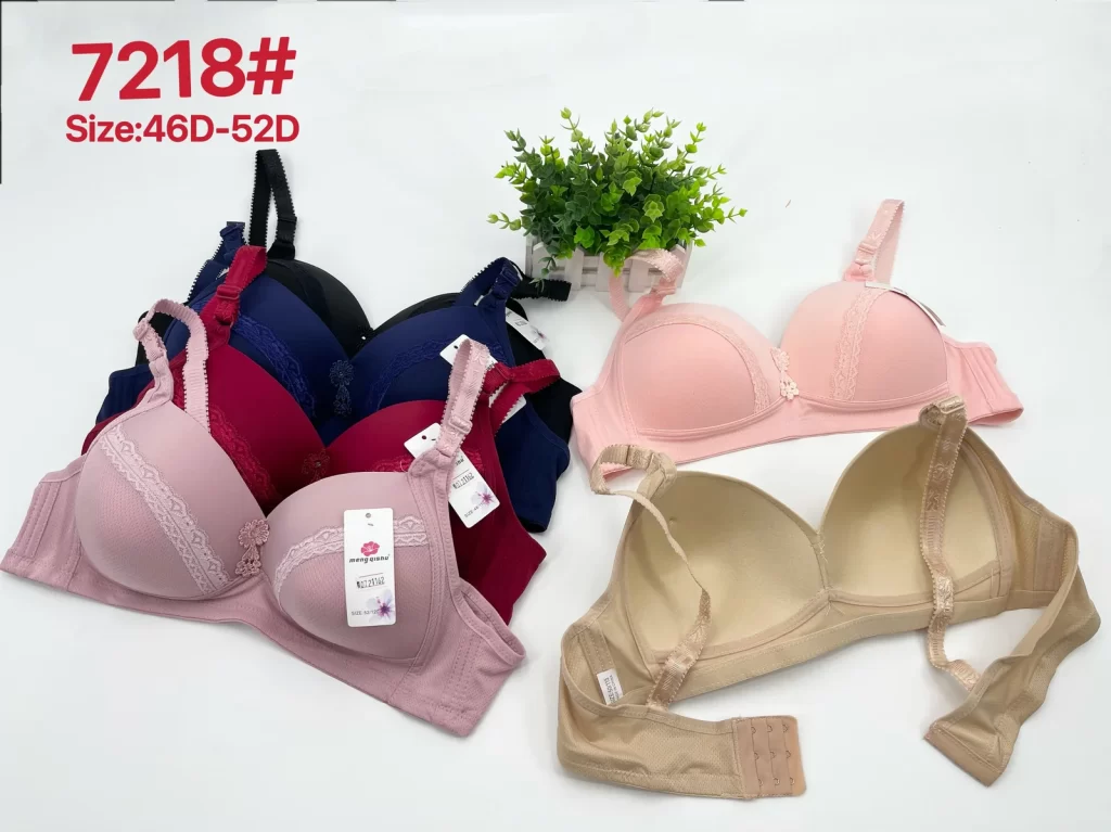 Wholesale Plus Size Lace Trim Bra D Cup (7218) - China lingerie manufacturer & supplier