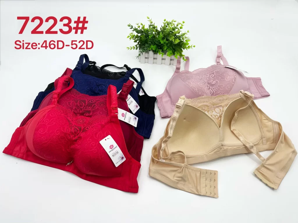 Wholesale Plus Size Bandeau Bra D Cup (7223) - China lingerie manufacturer & supplier