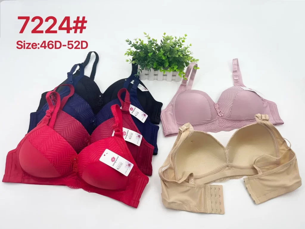 Wholesale Plus Size Lace Trim Bra D Cup (7224) - China lingerie manufacturer & supplier