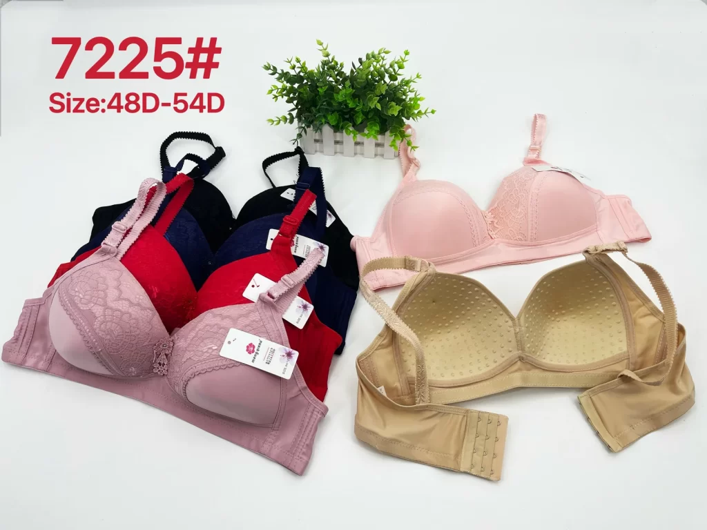 Wholesale Plus Size Lace Trim Bra D Cup (7225) - China lingerie manufacturer & supplier