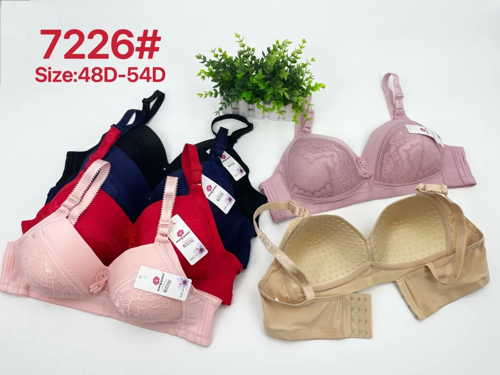 Wholesale Plus Size Lace Trim Bra D Cup (7226) - China lingerie manufacturer & supplier
