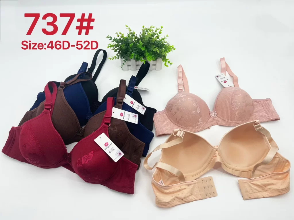 Wholesale Plus Size Jacquard Bra D Cup (737) - China lingerie manufacturer & supplier