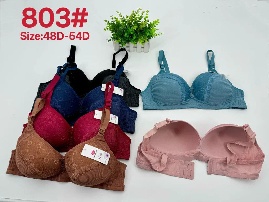 Wholesale Plus Size Lace Trim Bra D Cup (803) - China lingerie manufacturer & supplier