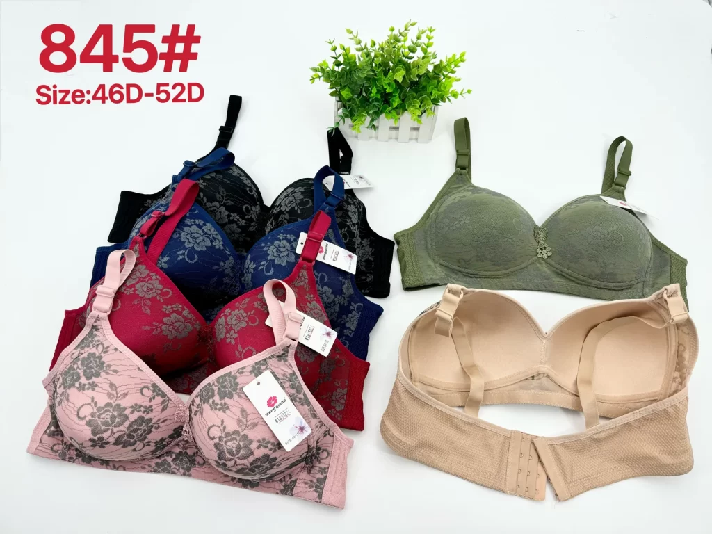 Wholesale Plus Size Lace Trim Bra D Cup (845) - China lingerie manufacturer & supplier