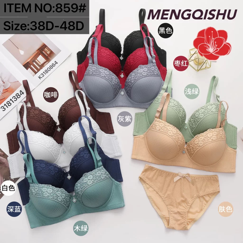 Wholesale Plus Size Bra Set D Cup (859) - China lingerie manufacturer & supplier