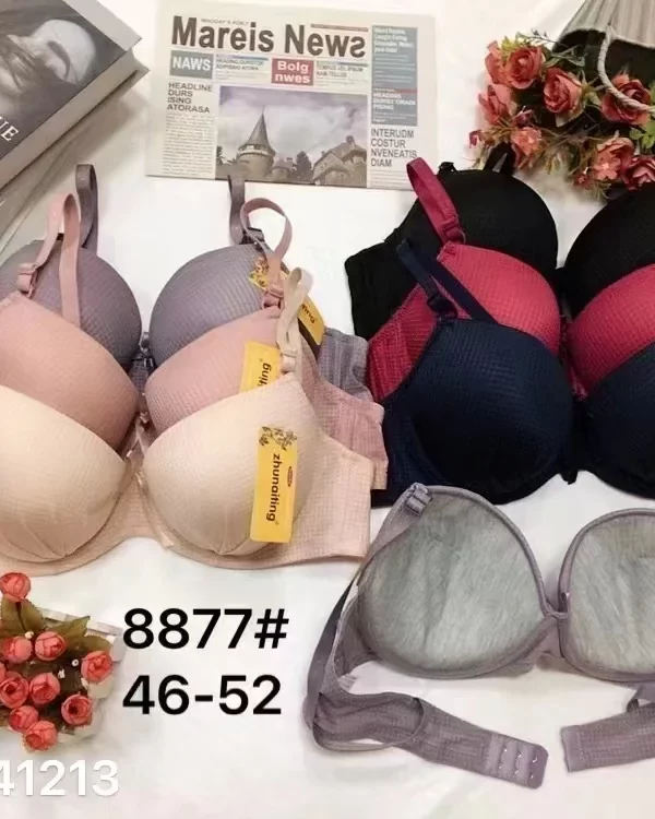 Wholesale Plus Size Jacquard Bra D Cup (8877) - China lingerie manufacturer & supplier