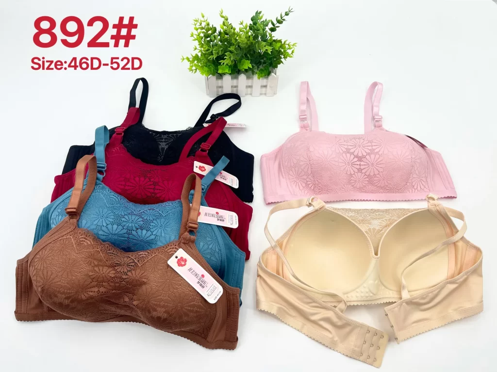 Wholesale Plus Size Bandeau Bra D Cup (892) - China lingerie manufacturer & supplier