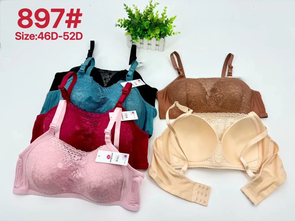 Wholesale Plus Size Bandeau Bra D Cup (897) - China lingerie manufacturer & supplier