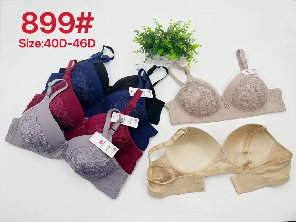 Wholesale Plus Size Lace Trim Bra D Cup (899) - China lingerie manufacturer & supplier
