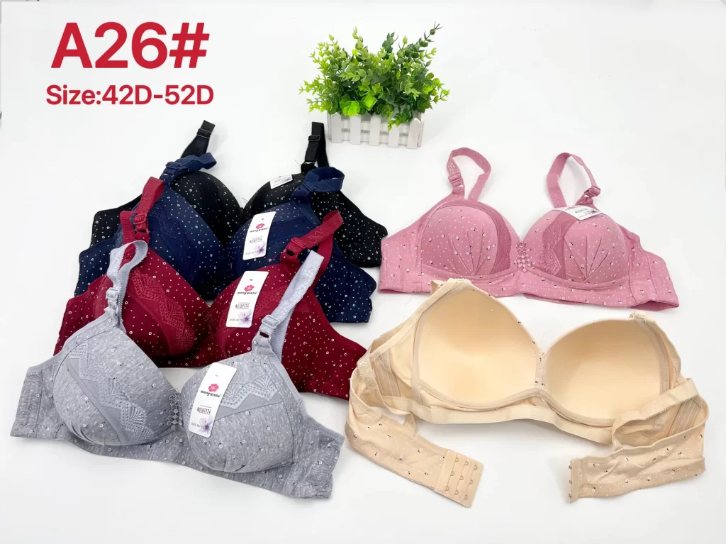Wholesale Plus Size Lace Trim Bra D Cup (A26) - China lingerie manufacturer & supplier