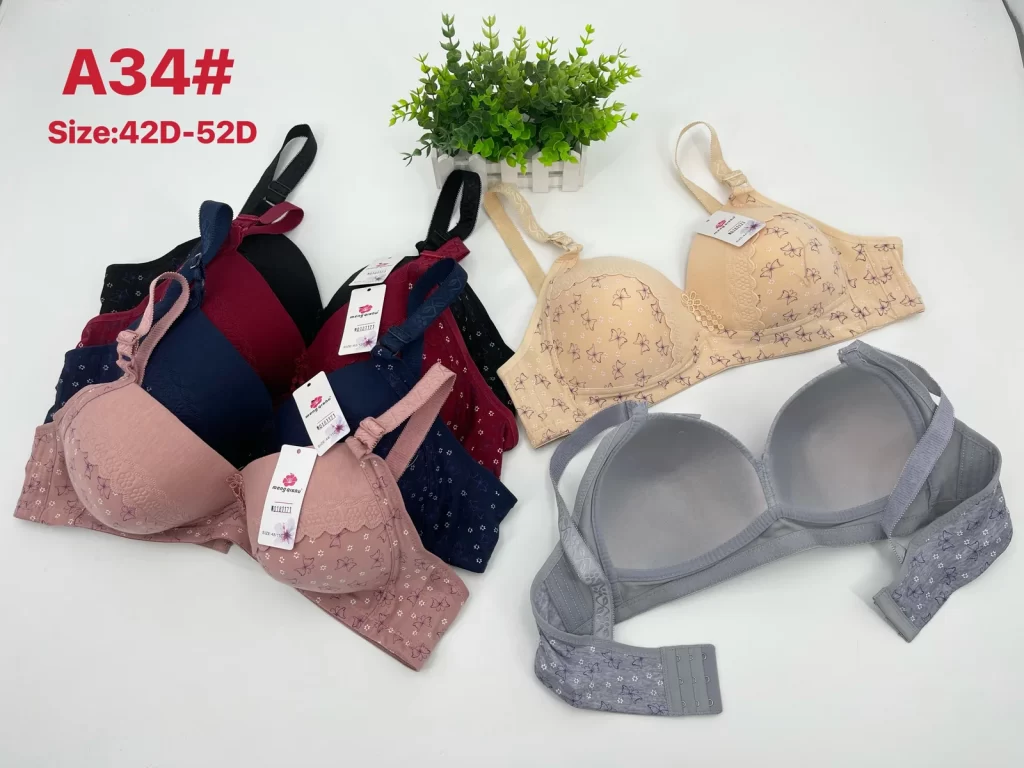 Wholesale Plus Size bra D cup model A34 from factory 018 - China lingerie manufacturer & supplier