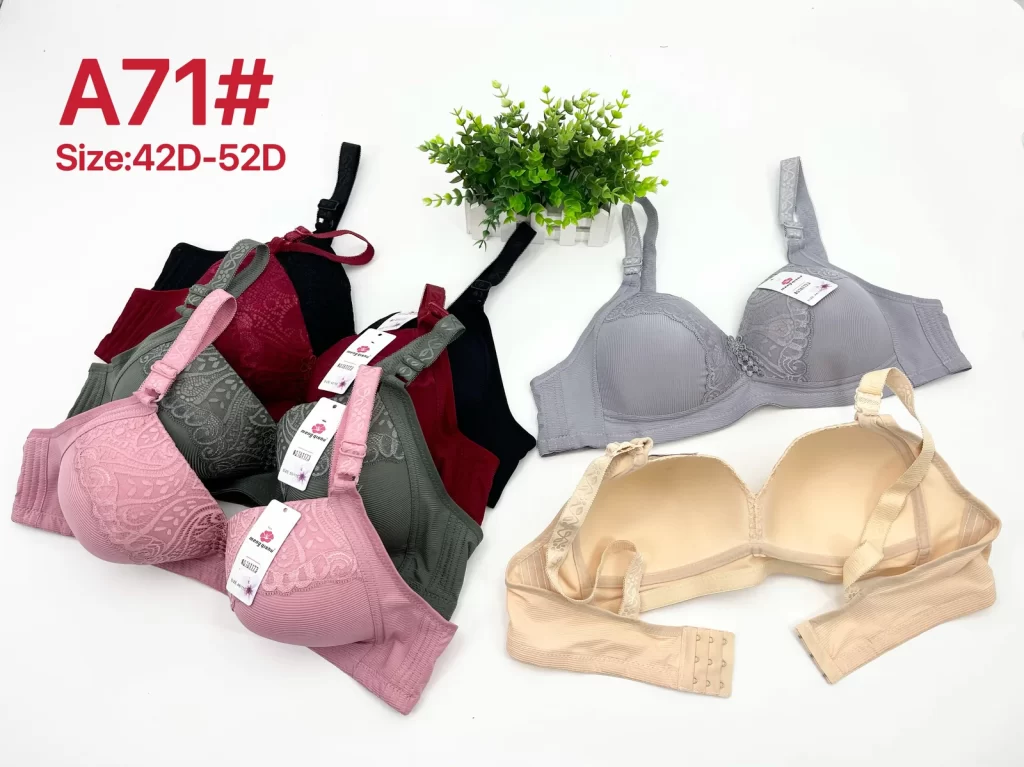 Wholesale Plus Size Lace Trim Bra D Cup (A71) - China lingerie manufacturer & supplier