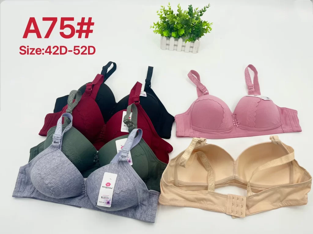 Wholesale Plus Size Lace Trim Bra D Cup (A75) - China lingerie manufacturer & supplier