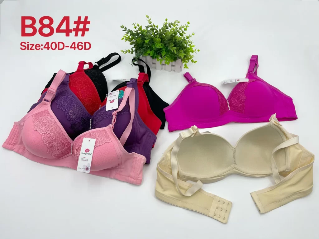 Wholesale Plus Size Lace Trim Bra D Cup (B84) - China lingerie manufacturer & supplier