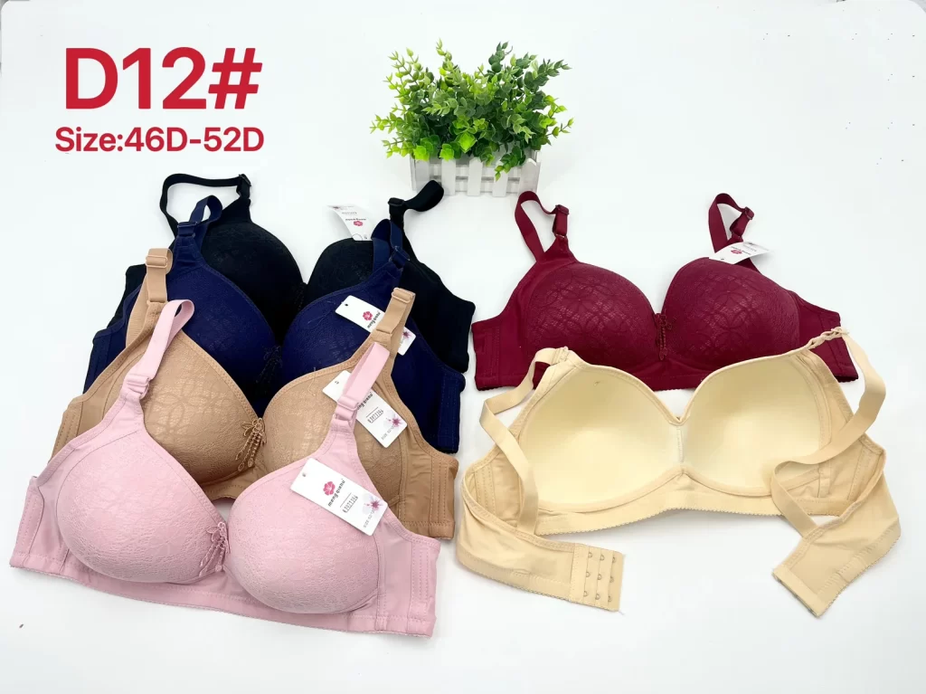Wholesale Plus Size Lace Trim Bra D Cup (D12) - China lingerie manufacturer & supplier
