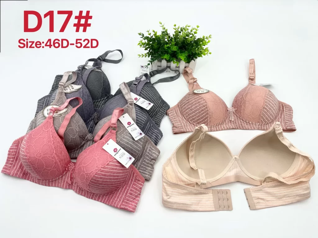 Wholesale Plus Size Lace Trim Bra D Cup (D17) - China lingerie manufacturer & supplier