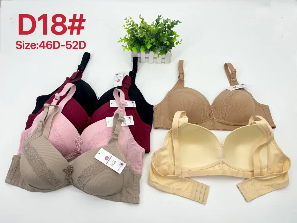 Wholesale Plus Size Lace Trim Bra D Cup (D18) - China lingerie manufacturer & supplier