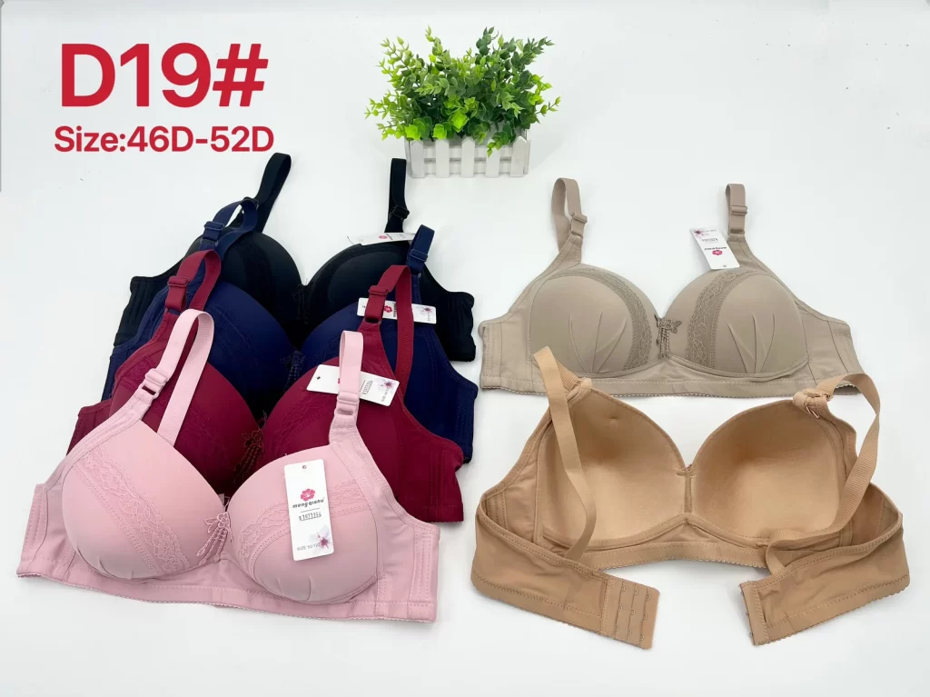 Wholesale Plus Size Lace Trim Bra D Cup (D19) - China lingerie manufacturer & supplier
