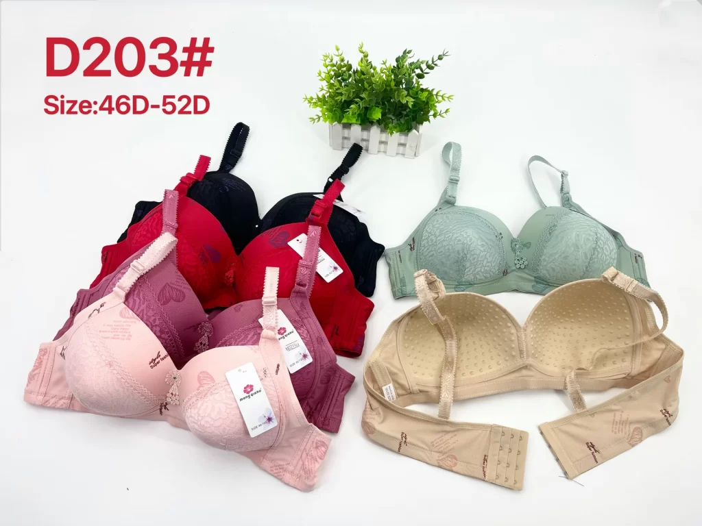Wholesale Plus Size Lace Trim Bra D Cup (D203) - China lingerie manufacturer & supplier