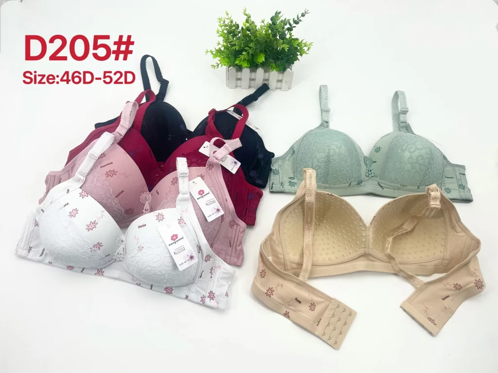 Wholesale Plus Size Lace Trim Bra D Cup (D205) - China lingerie manufacturer & supplier