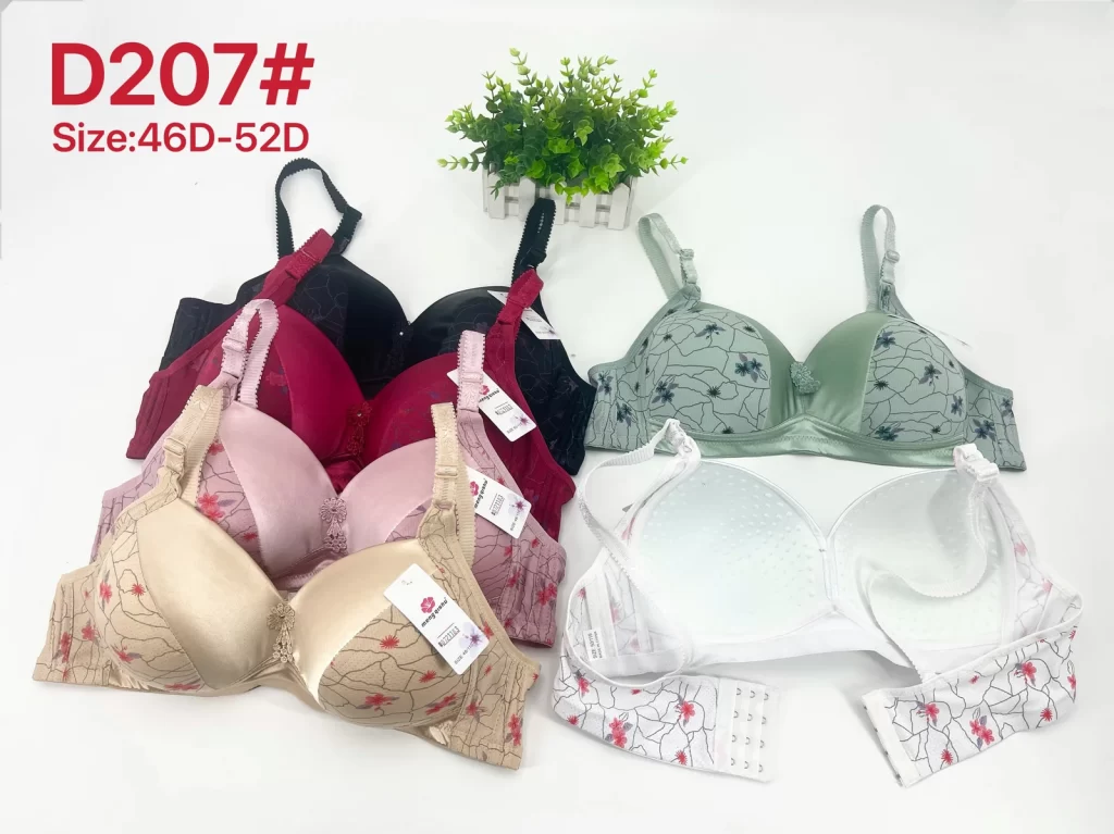 Wholesale Plus Size bra D cup model D207 from factory 072 - China lingerie manufacturer & supplier