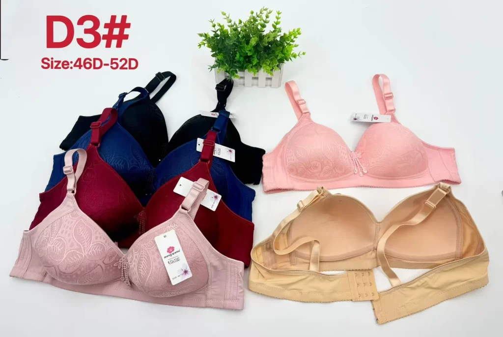 Wholesale Plus Size Jacquard Bra D Cup (D3) - China lingerie manufacturer & supplier