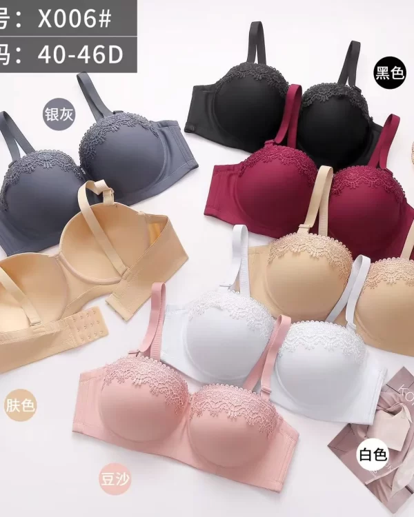 Wholesale Plus Size Lace Trim Bra D Cup (X006) - China lingerie manufacturer & supplier