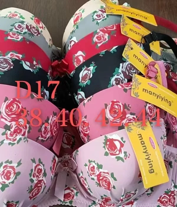 Wholesale Plus Size Floral Print Bra (D17) - China lingerie manufacturer & supplier
