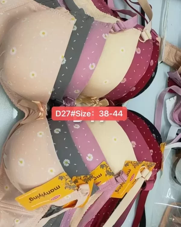 Wholesale Plus Size Floral Print Bra (D27) - China lingerie manufacturer & supplier